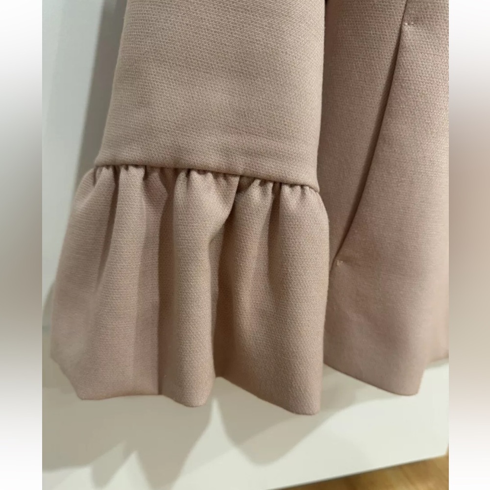 Zara Basic Light Pink Blush Blazer Jacket Ruffle … - image 5